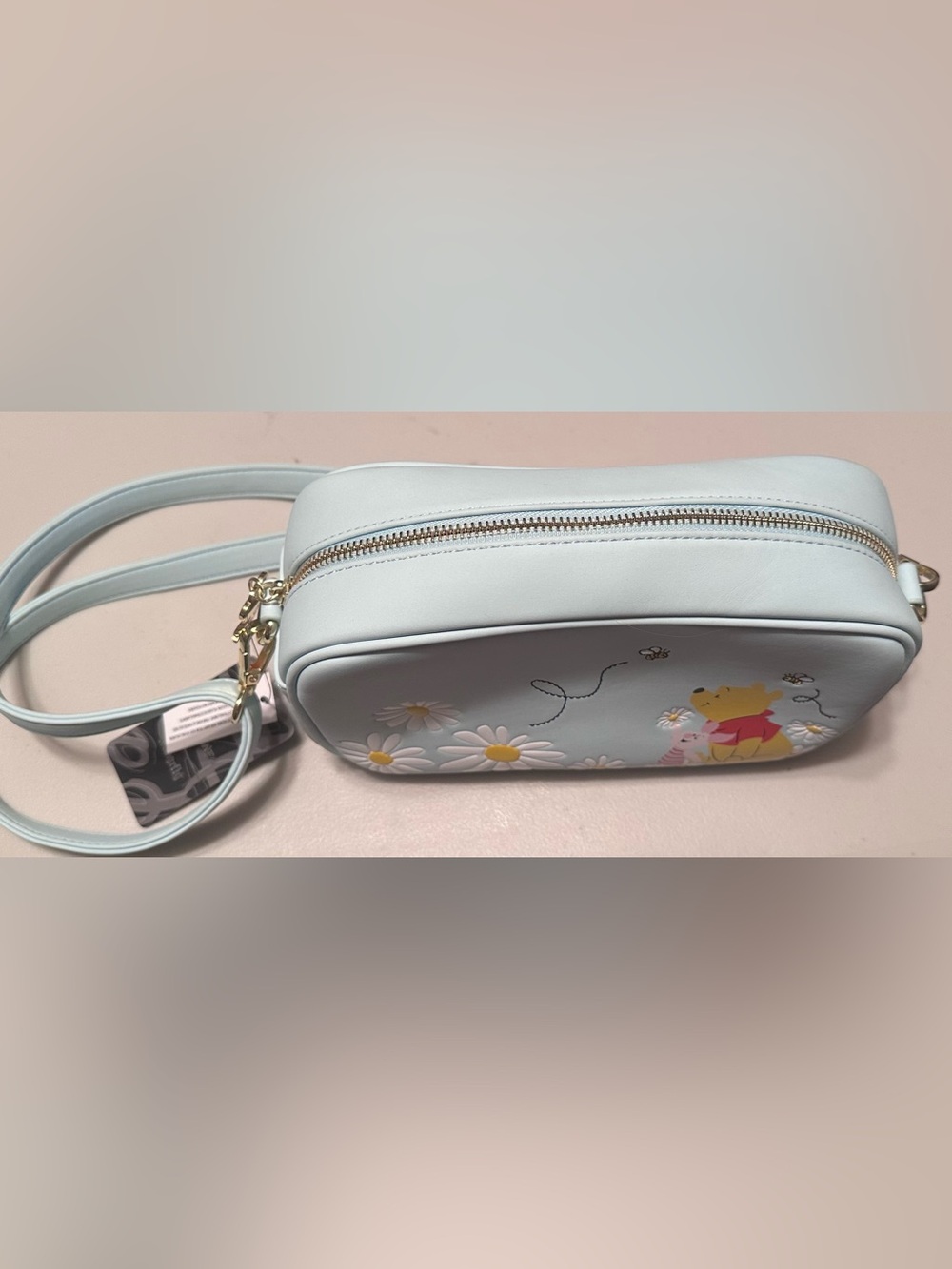 Adorable Disney Loungefly Eeyore, Piglet and Pooh Floral Crossbody Bag. New! - Picture 4 of 11